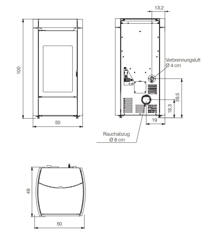 Pelletofen Edilkamin Lena - 7,9 kW