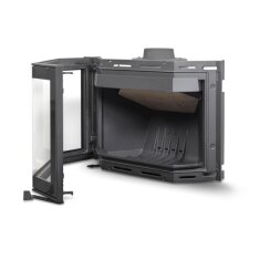 Kamineinsatz Guss Dovre Phönix 1 für T2000 - 9 kW - Schwarz lackiert