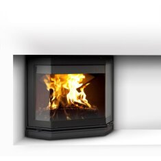 Kamineinsatz Guss Dovre Phönix 2 für T2000S - 9 kW - Schwarz lackiert