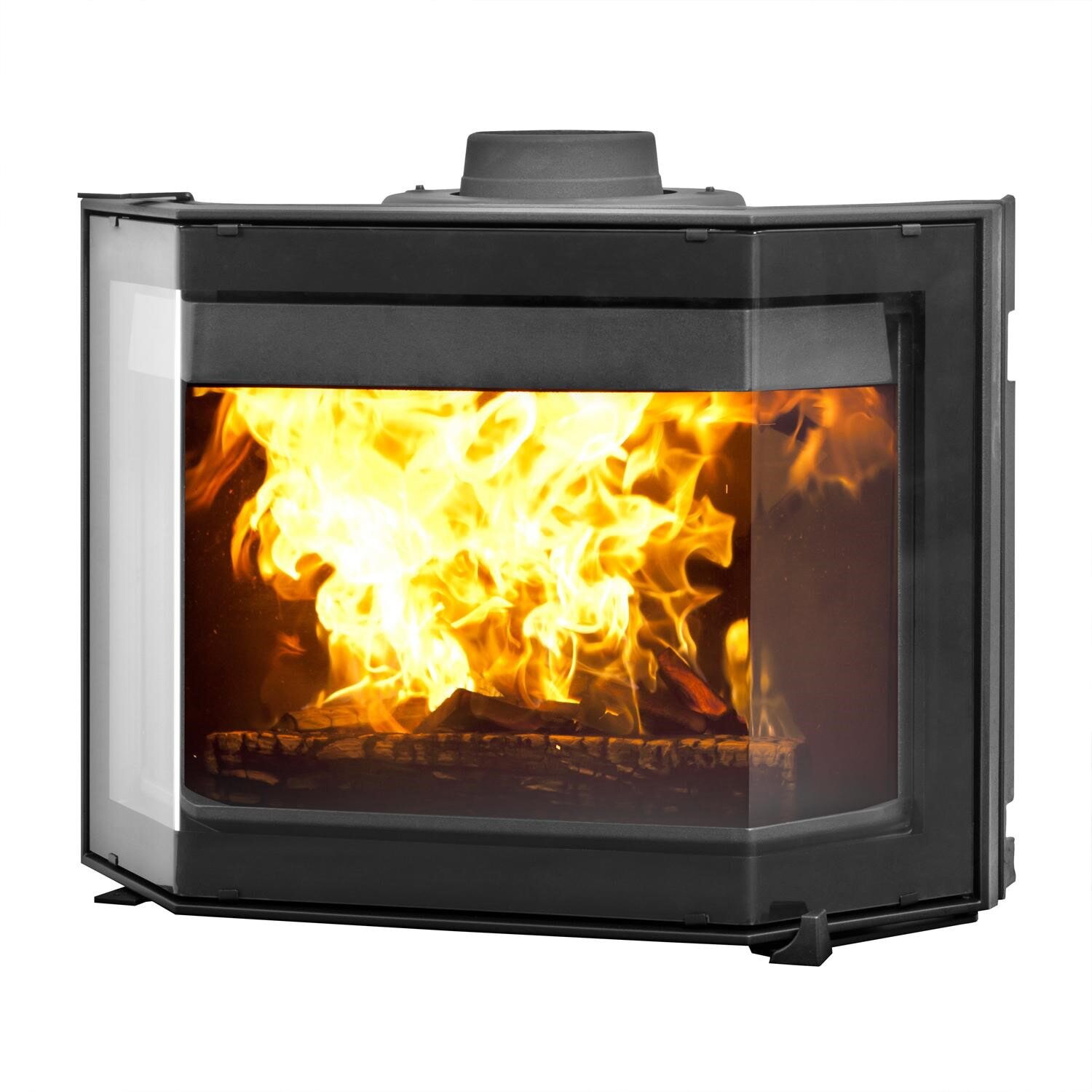 Kamineinsatz Guss Dovre Phönix 2 für T2000S - 9 kW - Schwarz lackiert