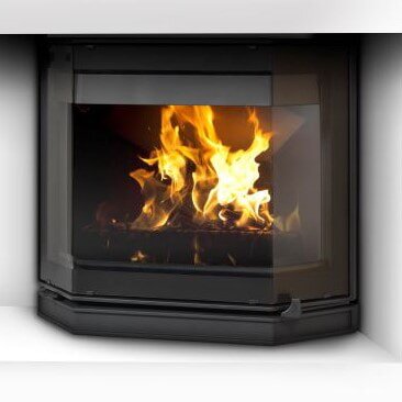 Kamineinsatz Guss Dovre Phönix 2 für T2000S - 9 kW - Schwarz lackiert