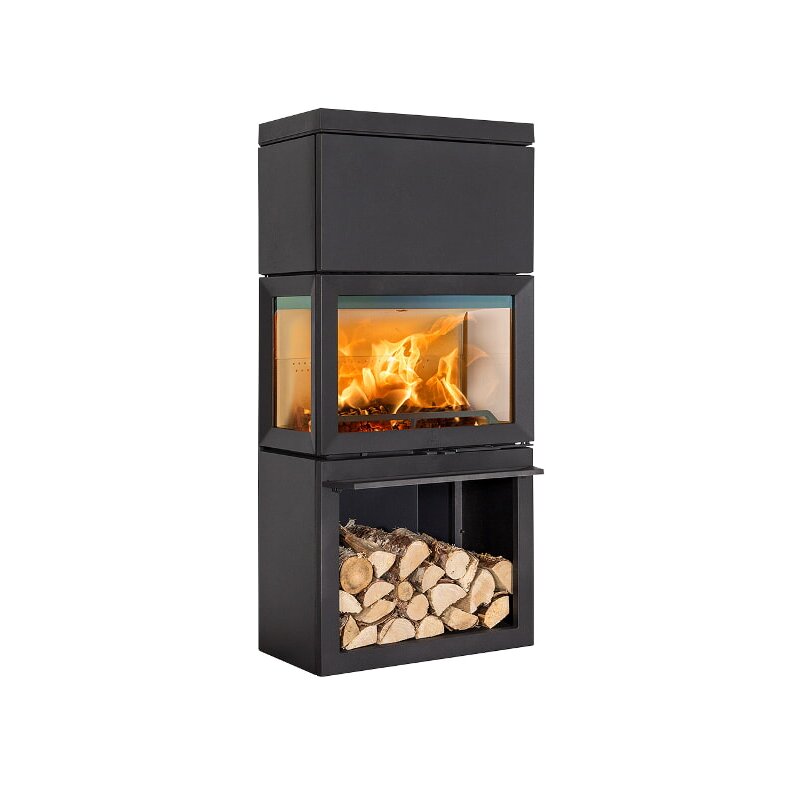Kaminofen Gussofen Jotul F 520 High Top (3 Scheiben) - 7 kW - Schwarz