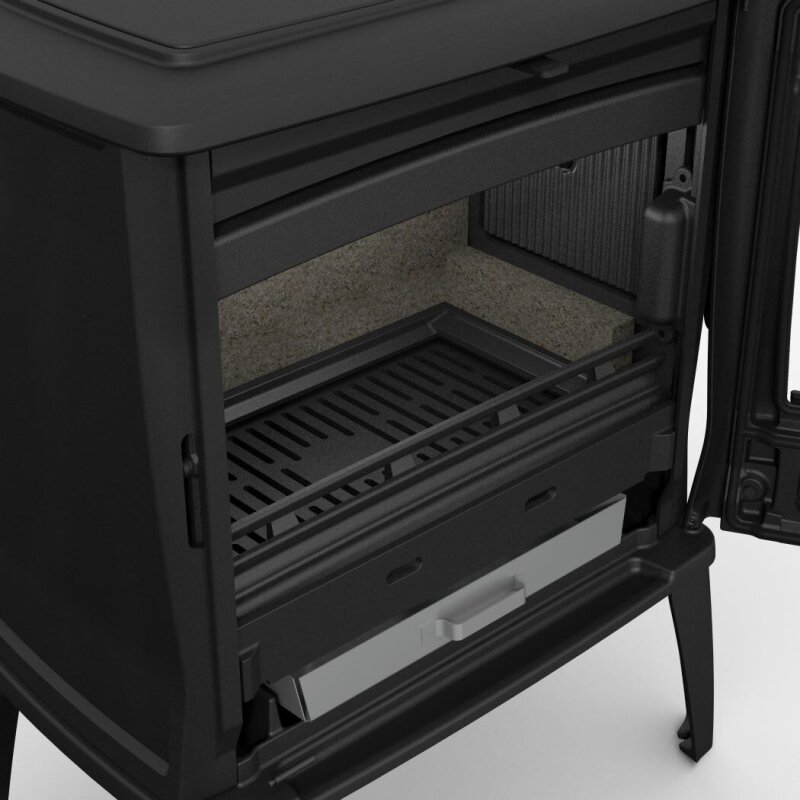 Kaminofen Gussofen Dovre Tai45WD - 9 kW - Schwarz - Bauart 1