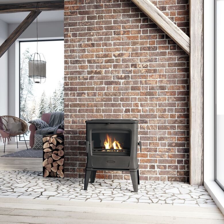 Kaminofen Gussofen Dovre Tai45WD - 9 kW - Schwarz - Bauart 1