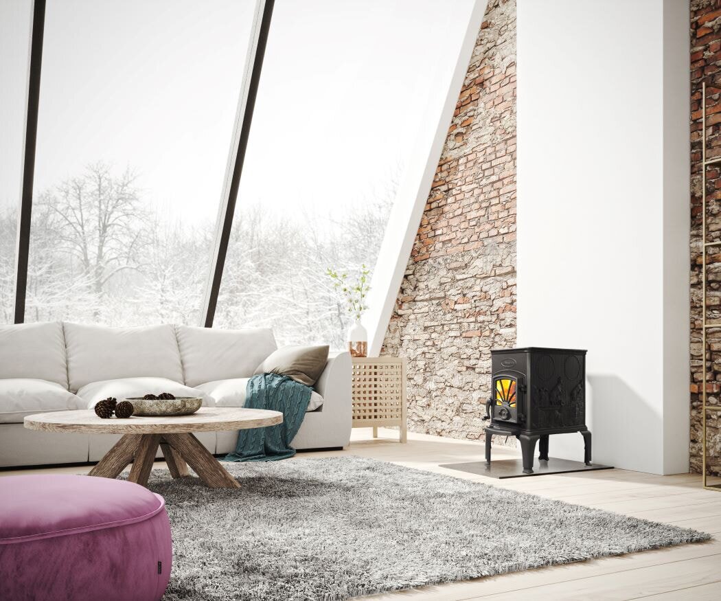 Kaminofen Gussofen Dovre 40 CBS - 6 kW - Schwarz