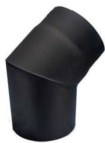 Rauchrohrbogen 45° Ø120 x 2 mm, Farbe schwarz