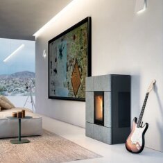 Pelletofen MCZ STREAM Comfort Air 12 R M2 (Anschluss hinten) kanalisierbar - Maestro+ - 12 kW