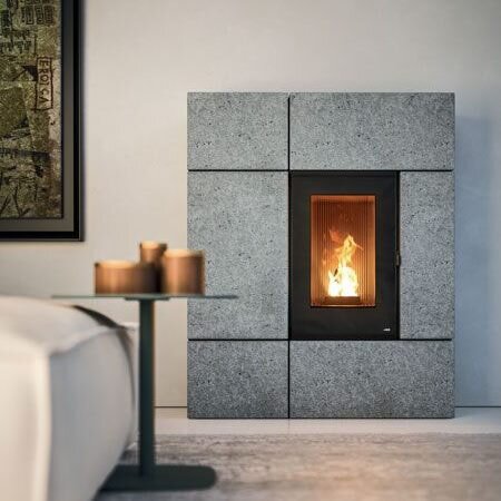 Pelletofen MCZ STREAM Comfort Air 12 UP M2 (Anschluss oben) kanalisierbar - Maestro+ - 12  kW
