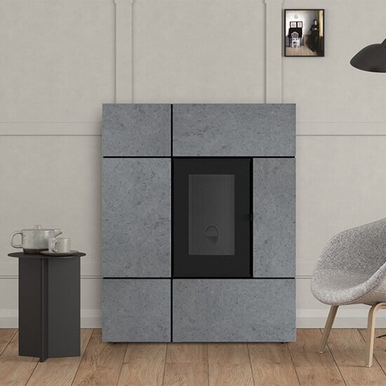 Pelletofen MCZ STREAM Comfort Air 12 UP M2 (Anschluss oben) kanalisierbar - Maestro+ - 12  kW