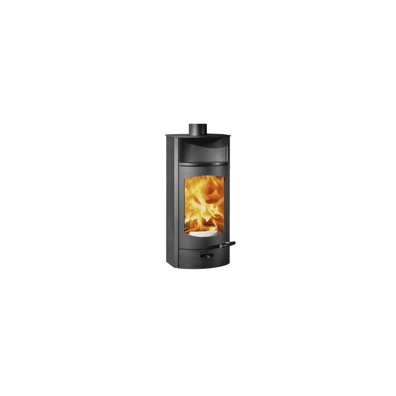 Kaminofen Austroflamm Flok 2.0 - Stahl - Warmhaltefach Keramik - 4 kW
