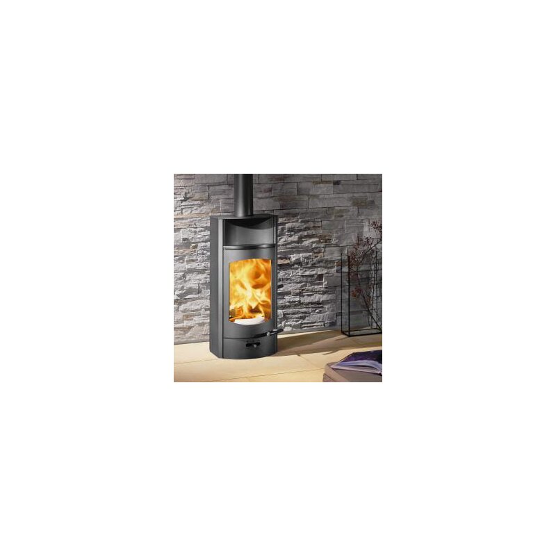 Kaminofen Austroflamm Flok 2.0 - Stahl - Warmhaltefach Keramik - 4 kW