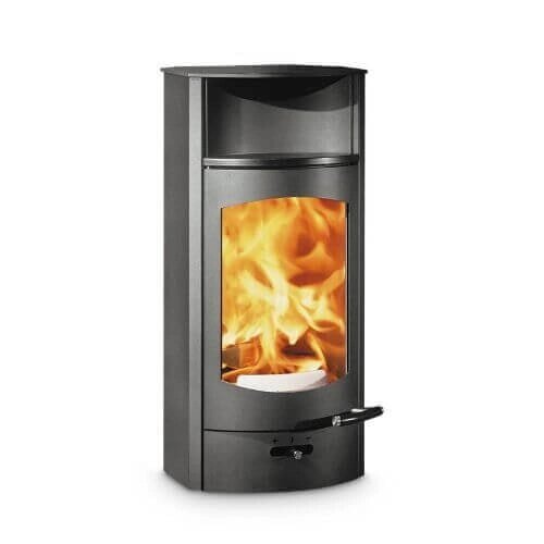 Kaminofen Austroflamm Flok 2.0 - Stahl - Warmhaltefach Keramik - 4 kW
