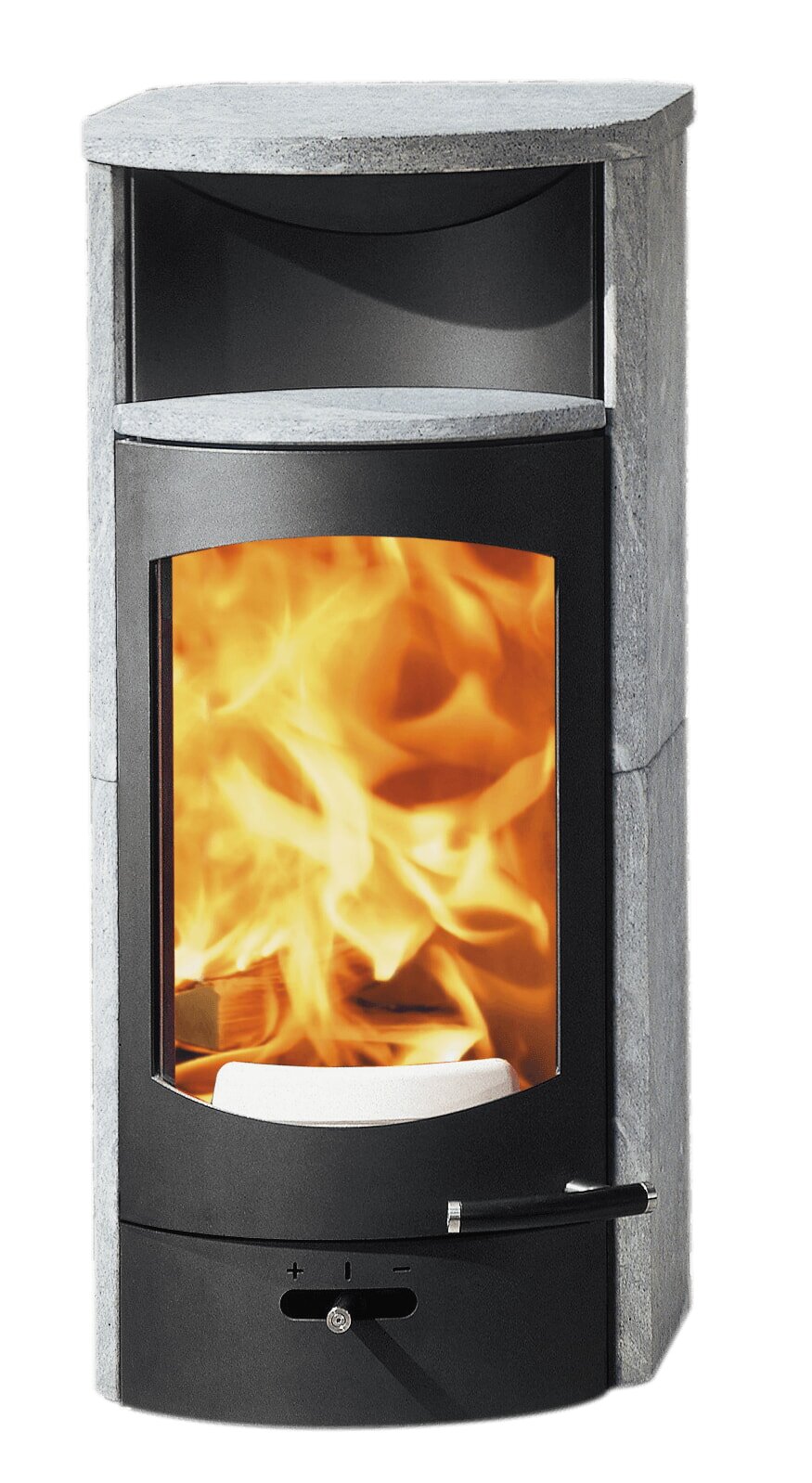 Kaminofen Austroflamm Flok 2.0 - Warmhaltefach Speckstein - 4 kW