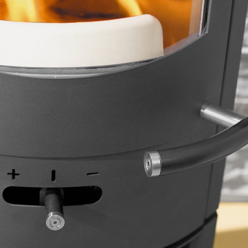 Kaminofen Austroflamm Flok 2.0 - Warmhaltefach Speckstein - 4 kW