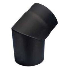 Rauchrohrbogen 45° Ø150 x 2 mm, Farbe schwarz
