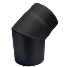 Rauchrohrbogen 45° Ø150 x 2 mm, Farbe schwarz