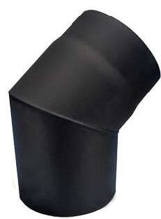Rauchrohrbogen 45° Ø150 x 2 mm, Farbe schwarz