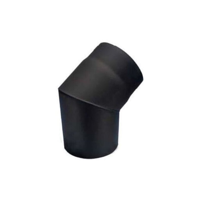 Rauchrohrbogen 45° Ø160 x 2 mm, Farbe schwarz