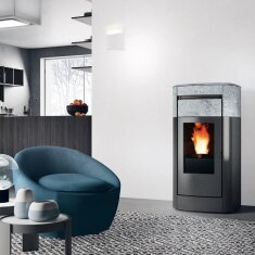 Pelletofen wasserführend Edilkamin Vyda2 H 18 Up - 19,2 kW