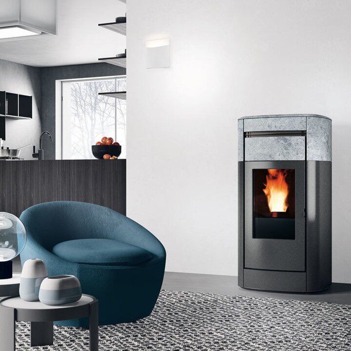 Pelletofen wasserführend Edilkamin Vyda2 H 18 Up - 19,2 kW