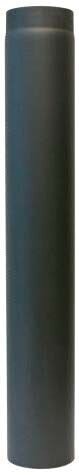 Rauchrohr Ø150 x 1000 x 2 mm, Farbe schwarz