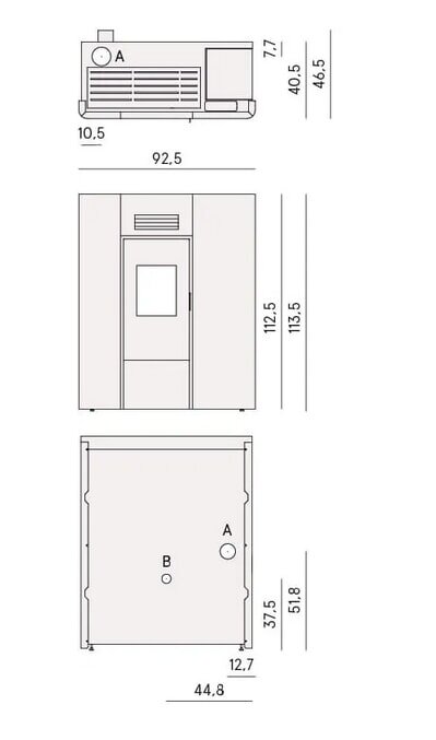 wassergeführter Pelletofen Cadel Maya Idro 24 - 22,4 kW
