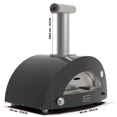 Gas/ Hybrid- Pizzaofen Alfa Forni Moderno - 2 Pizze