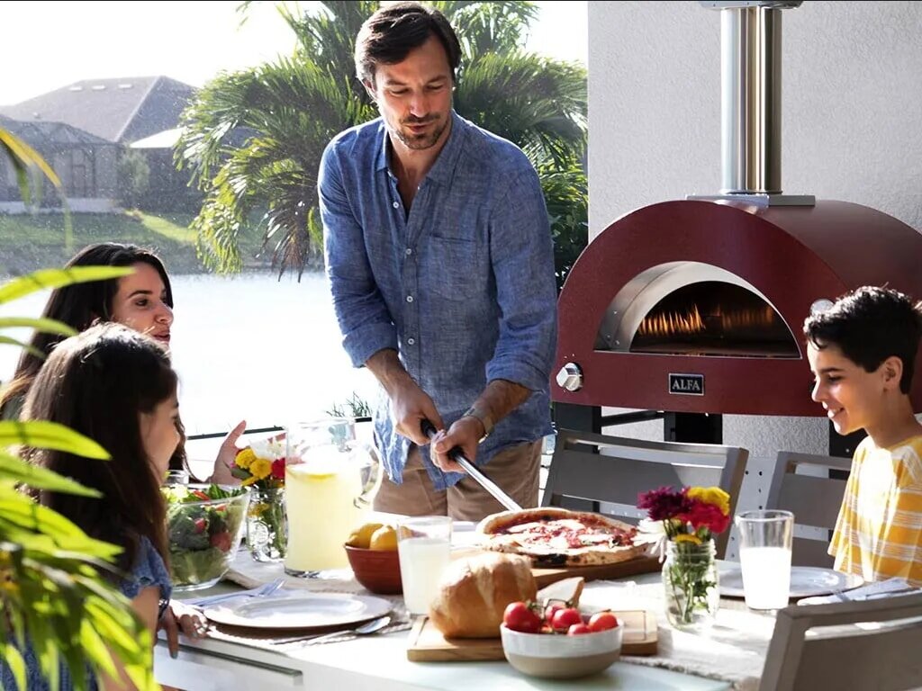 Gas/ Hybrid- Pizzaofen Alfa Forni Moderno - 3 Pizze