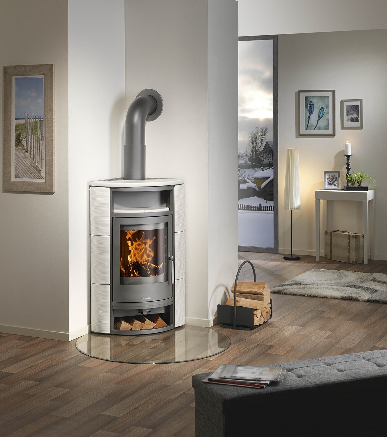 Kaminofen Oranier Polar Neo Eck Wandbündig - 6,5 kW