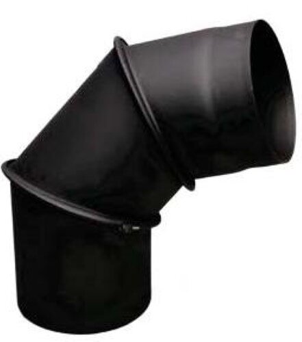 Rauchrohrbogen verstellbar 0-90° Ø120 x 2 mm, Farbe schwarz