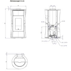 Pelletofen wasserführend Edilkamin Cherie H 10 Evo - 10,5 kW
