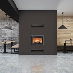 Kamineinsatz SCAN 1005 BB schwarzes Glas/ schwarze...