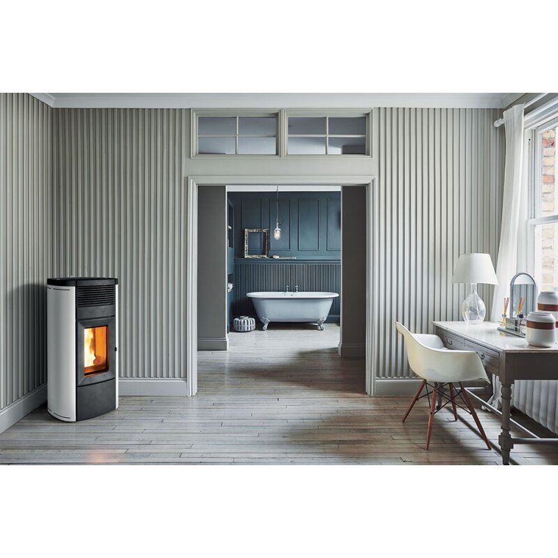 Pelletofen MCZ MUSA Comfort Air Matic 12 R CORE M3 (Anschluss hinten) kanalisierbar - Maestro+ - 12 kW