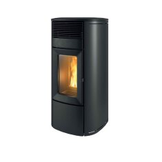 Eckiger Pelletofen MCZ Club Comfort Air 12 - Inkl. Wi-Fi Funktion - Maestro - 12 kW, Keramik, schwarz