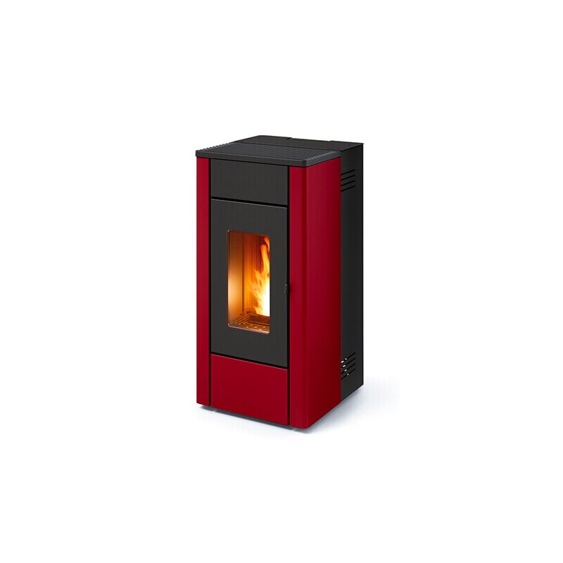 Eckiger Pelletofen MCZ Amy Air - 6 kW, grau