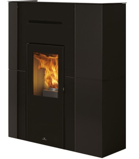 Pelletofen wasserführend Edilkamin BLADE H 15 Evo - Stahl - 14,9 kW