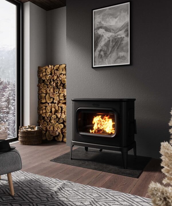 Kaminofen Gussofen Dovre Saga 301 - 10 kW - Schwarz