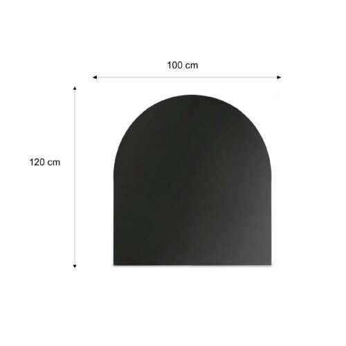 Valo Stahlbodenplatte Rundbogen 1000 x 1200 mm,...