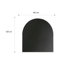 Valo Stahlbodenplatte Rundbogen 1000 x 1200 mm,...