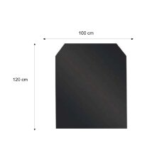 Valo Stahlbodenplatte Sechseck 1000 x 1100 mm,...