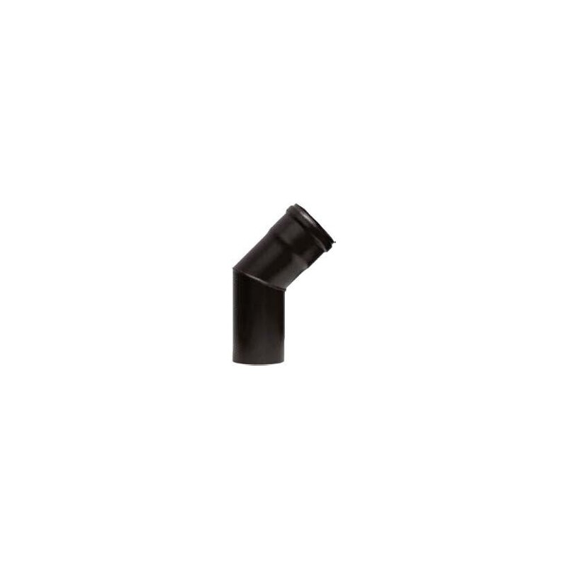 Pelletrauchrohrbogen 2-teilig 45° Ø 80 x 1,2 mm