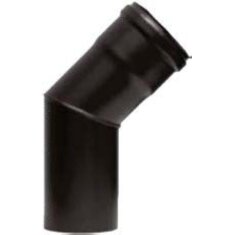 Pelletrauchrohrbogen 2-teilig 45° Ø 80 x 1,2 mm
