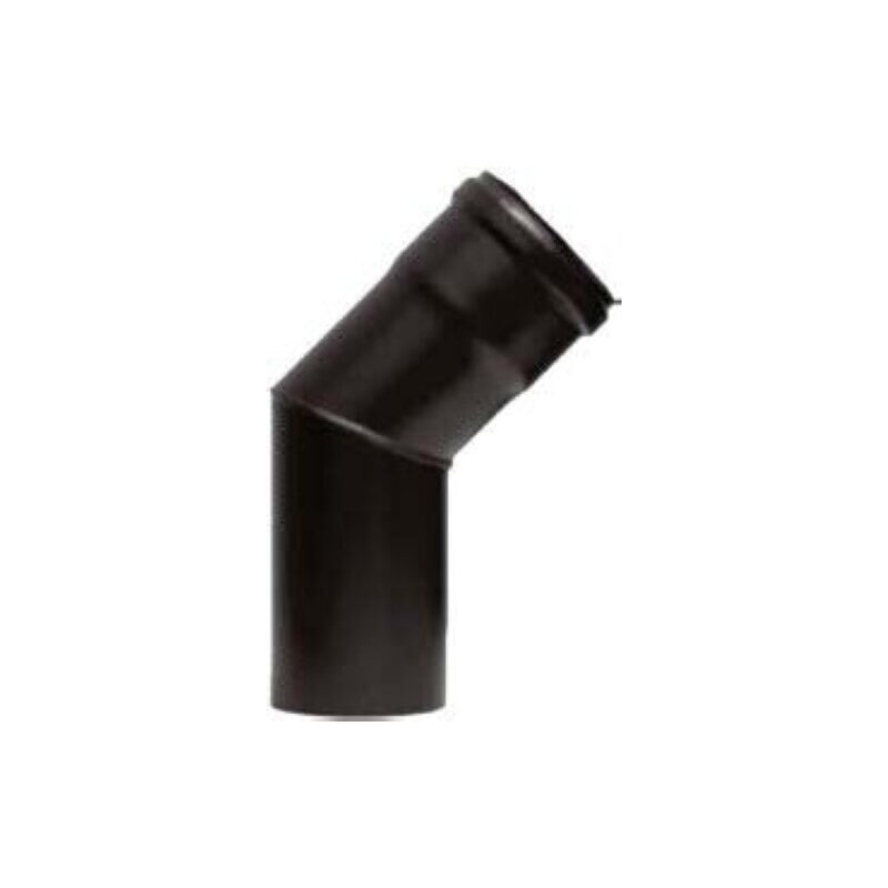 Pelletrauchrohrbogen 2-teilig 45° Ø 80 x 1,2 mm ohne Reinigungsöffnung
