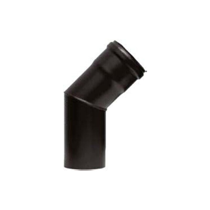 Pelletrauchrohrbogen 2-teilig 45° Ø 80 x 1,2 mm ohne Reinigungsöffnung