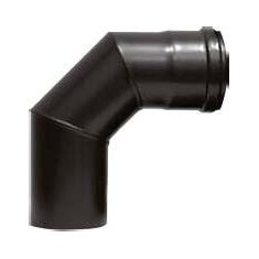 Pelletrauchrohrbogen 3-teilig 90° Ø 80 x 1,2 mm