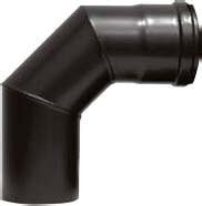 Pelletrauchrohrbogen 3-teilig 90° Ø 80 x 1,2 mm ohne Reinigungsöffnung