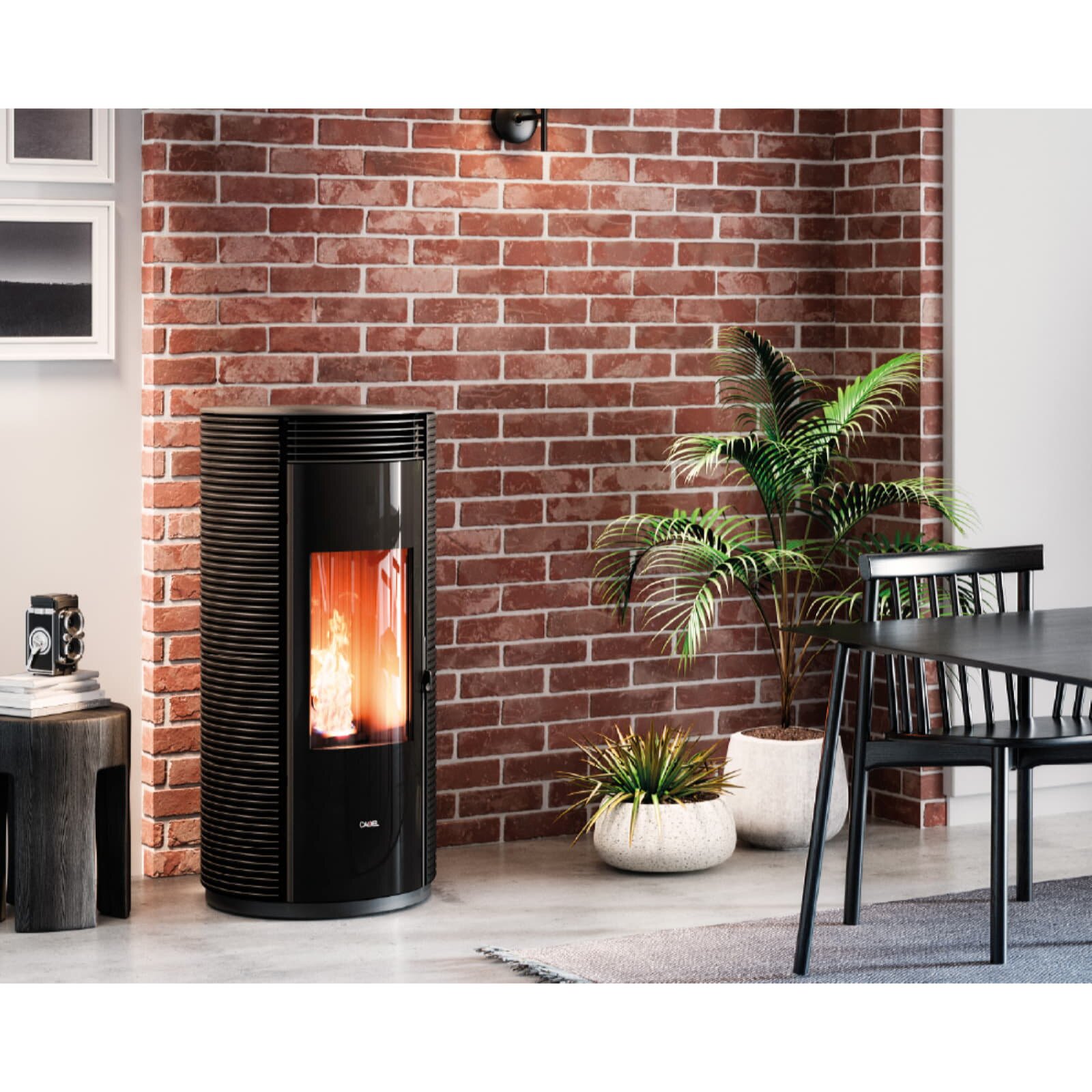 Pelletofen Cadel Spin Plus 9 Airtech Up-Twin - 8,5 kW