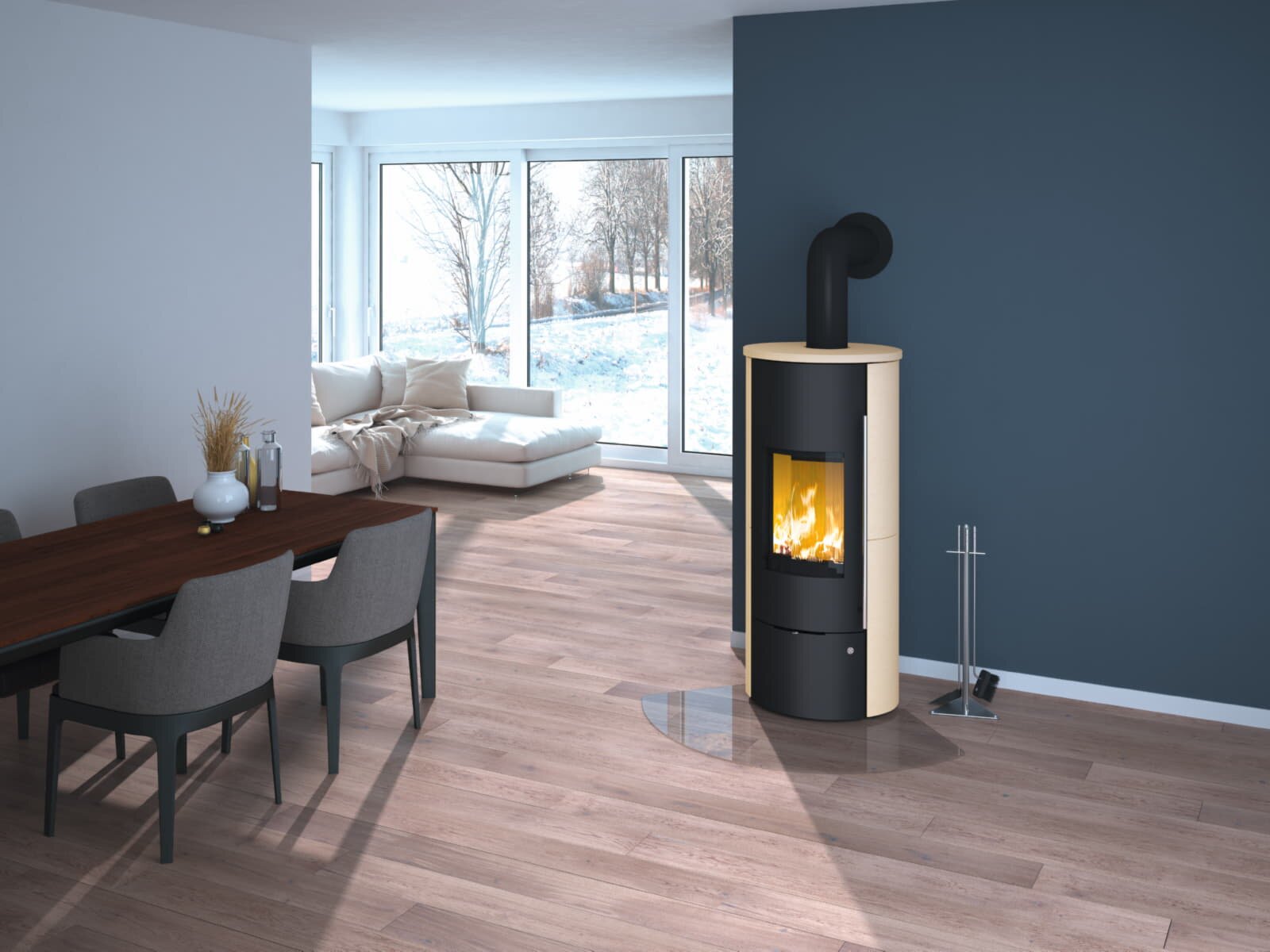 wassergeführter Kaminofen Olsberg Tolima Aqua II Compact - 8 kW
