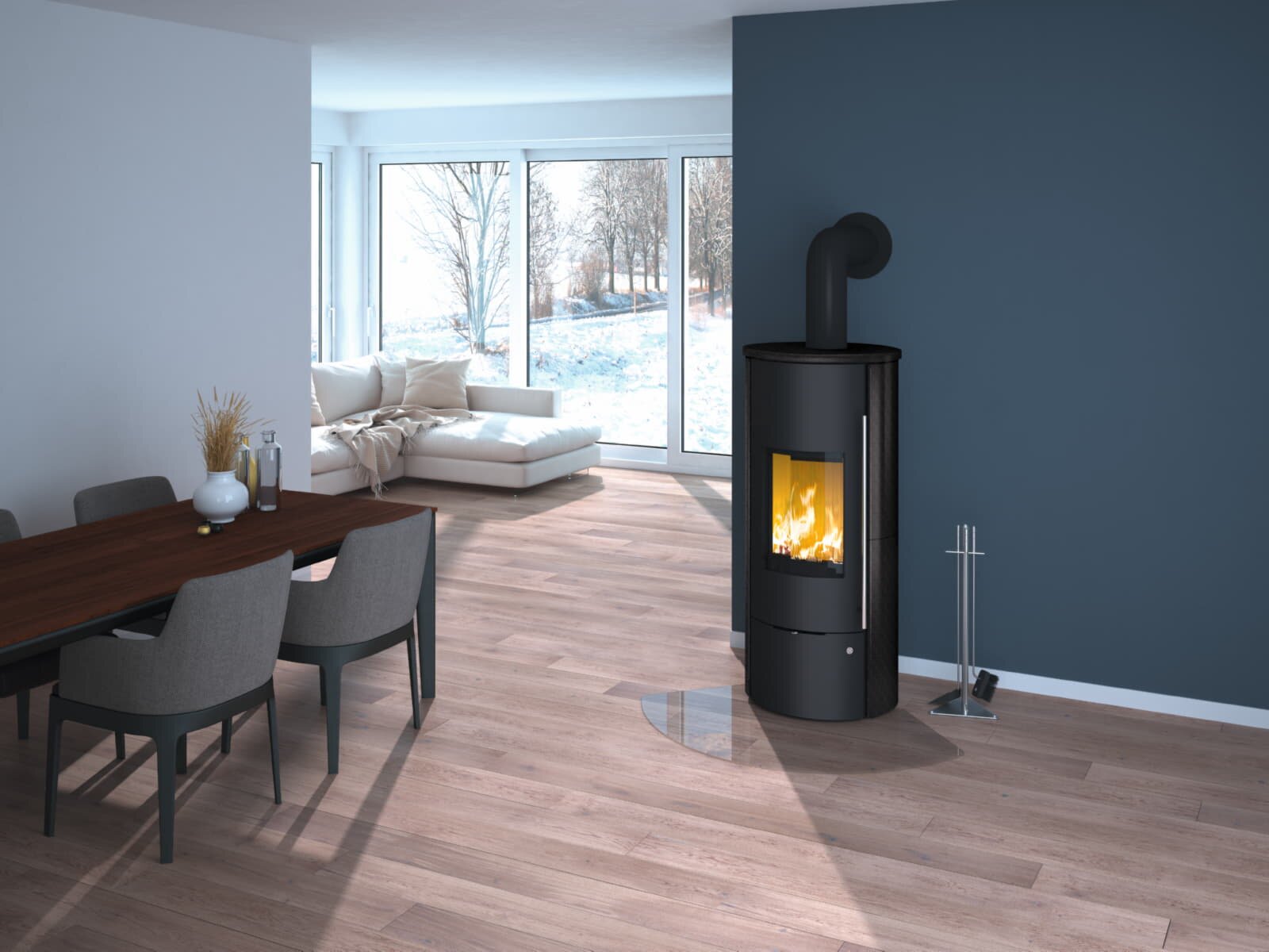 wassergeführter Kaminofen Olsberg Tolima Aqua II Compact - 8 kW