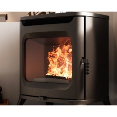 Kaminofen Cadel Hublot 7 Wood Air - 7 kW - Metall Schwarz